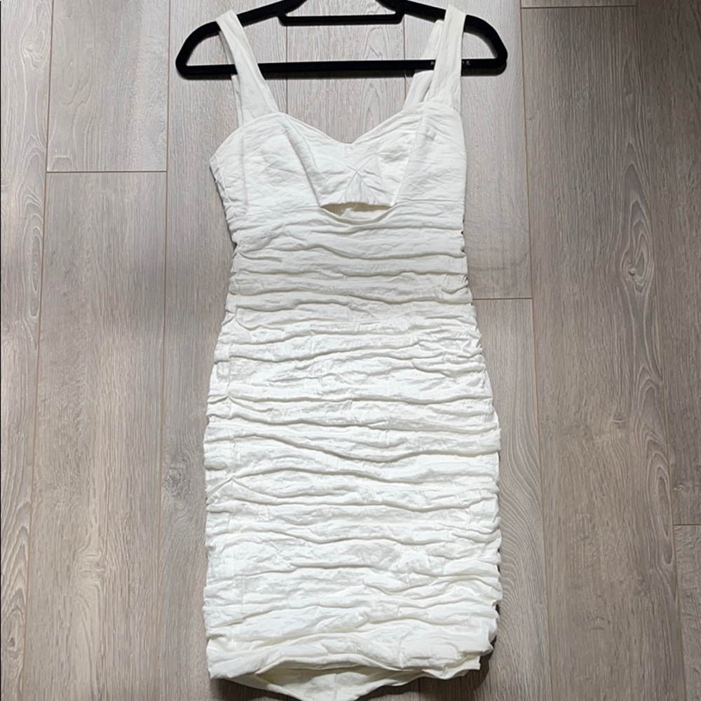 Nicole Miller ivory dress